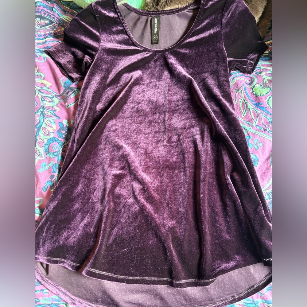 Purple Velvet Top